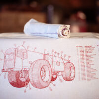 LCC-1 LeTourneau Red Tea Towel - Image 4